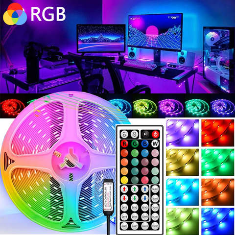 RGB LED Strip Light 5M with Remote – Color-Changing Accent Lighting