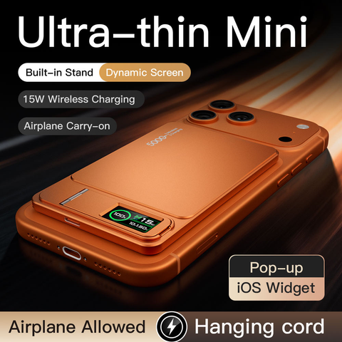10,000mAh Magnetic Power Bank – Qi2 Wireless Portable Charger