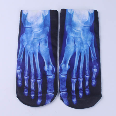 Halloween Novelty Crew Socks 3-Pack – Ghost, Pumpkin & Skull Prints