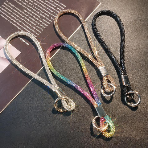 Crystal Bead Phone Lanyard – Handmade Beaded Charm Strap