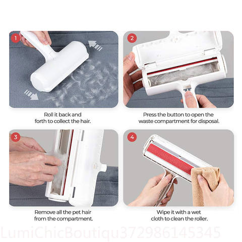 Pet Hair Remover Roller – Reusable, No Refills or Sticky Tape