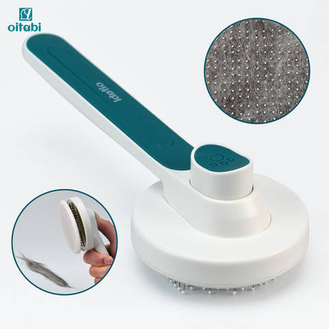 Self-Cleaning Slicker Brush – One-Click Retract Pet Grooming Brush