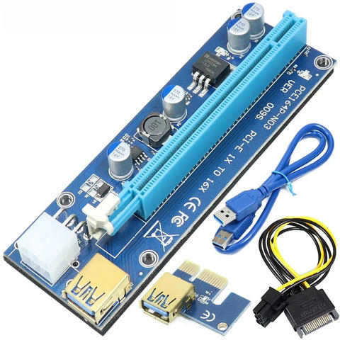 PCIe x1 to x16 USB 3.0 Powered Riser (VER009S class)