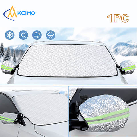 Windshield Snow Cover w/ Mirror Protection (universal, anti-freeze)