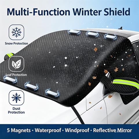 Windshield Snow Cover w/ Mirror Protection (universal, anti-freeze)