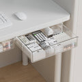 Self-Adhesive Under-Desk Slide-Out Drawer, Hidden No-Drill Storage Tray