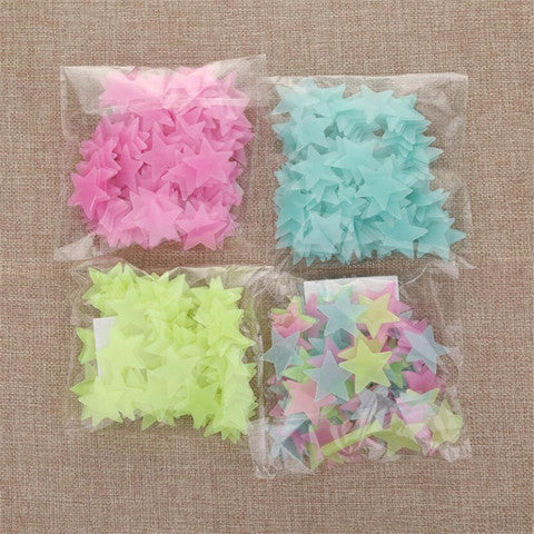 Glow in the Dark Stars Ceiling Set, Multi-Size Luminous Galaxy Decals