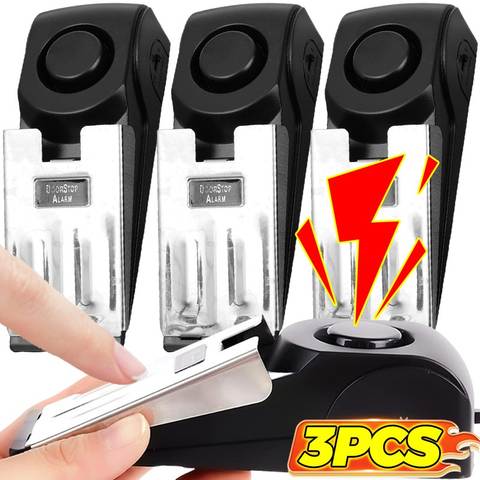 120dB Door Stop Alarm Wedge Security Alarm for Home Apartment Travel