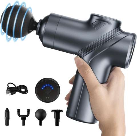 Mini Massage Gun Deep Tissue Percussion Handheld USB-C Muscle Massager