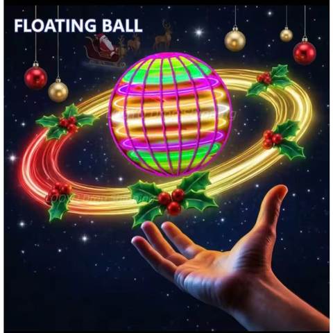 LED Flying Orb Ball Hand-Controlled Boomerang Hover Toy with Cosmic Lights
