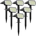 52-LED Solar Spot Lights (2-Pack), IP65 Waterproof Landscape Uplighting, 3 Modes