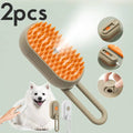3-in-1 Steam Pet Brush, Spray Grooming Comb for Dogs & Cats, Self-Cleaning Deshedding