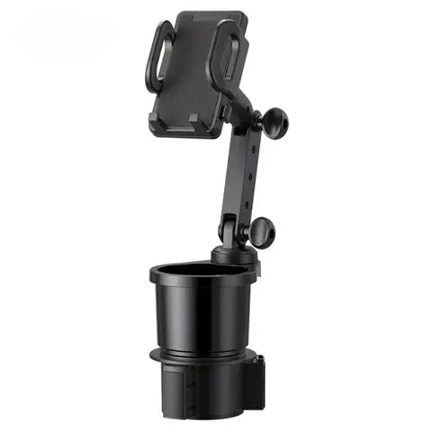 Car Cup Holder Phone Mount Expander, 360° Adjustable Cradle for Smartphones