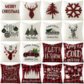 Christmas Gnome & Red Truck Pillow Covers 18x18, Set of 4