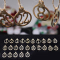 Wooden Christmas Countdown Blocks, Number 1-25 Advent Table Decor