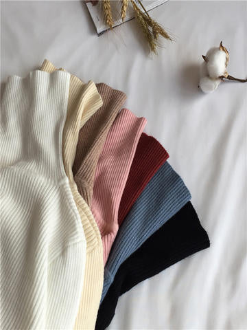 Chunky Ribbed Pullover Sweater, Thick Fall Knit for Women