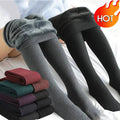 Fleece-Lined Thermal Tights, Warm Velvet Winter Leggings for Women