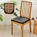 Waterproof PU Leather Chair Seat Pads, Thin Non-Slip Protective Seat Covers