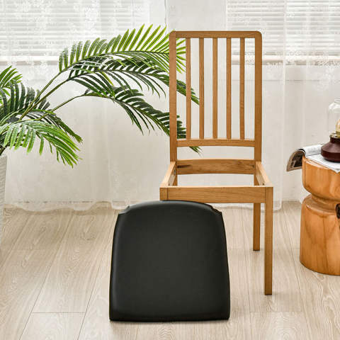 Waterproof PU Leather Chair Seat Pads, Thin Non-Slip Protective Seat Covers
