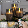 LED Flameless Candles with Remote and Timer, Flickering Flame Pillar Set