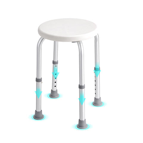 Adjustable Shower Chair with Non-Slip Feet, Inside-Shower Stool