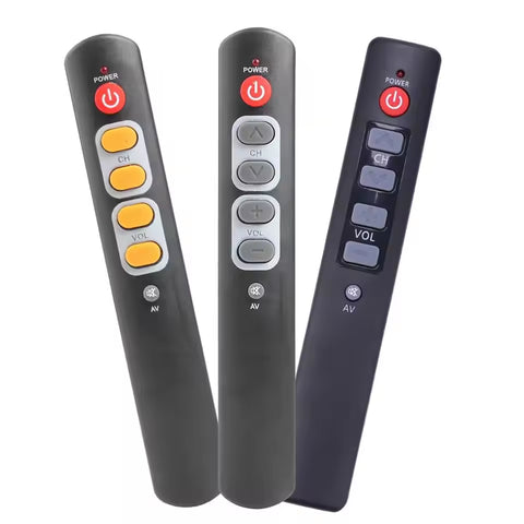 Big-Button Universal TV Remote, 6-Key Simple Learning Remote Control