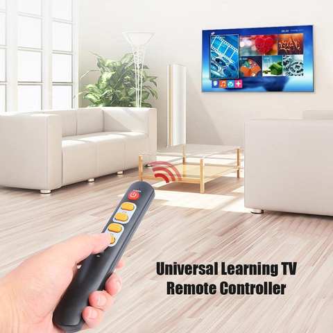 Big-Button Universal TV Remote, 6-Key Simple Learning Remote Control
