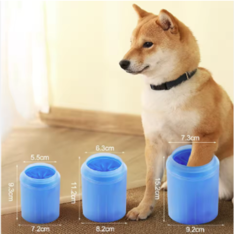 Silicone Paw Cleaner Cup with Cleaning Brush, Portable Dog Foot Washer