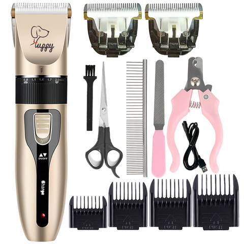 Low-Noise Pet Hair Clipper, Rechargeable Dog Grooming Trimmer